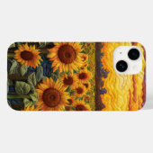 エステ素朴ティックサンフラワーサンセット Case-Mate iPhoneケース (裏面 (横))