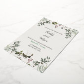 エステ結婚式招待状カード 箔招待状 (回転した状態)