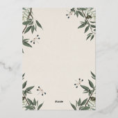 エステ結婚式招待状カード 箔招待状 (裏面)