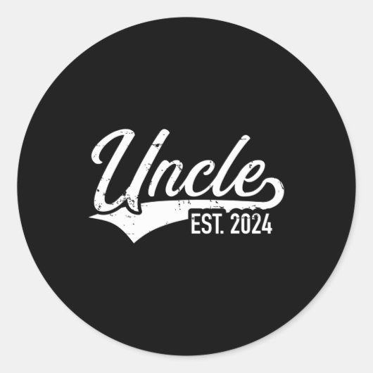 エストおじさん。2024年の妊娠発表 ラウンドシール (正面)
