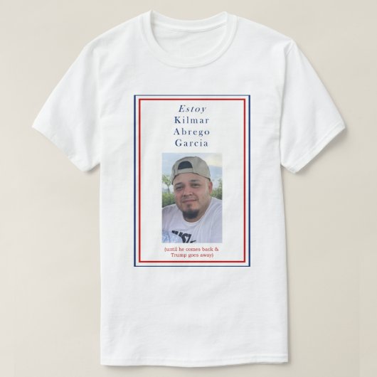 エストイキマールアブレゴガルシア Tシャツ (デザイン正面)