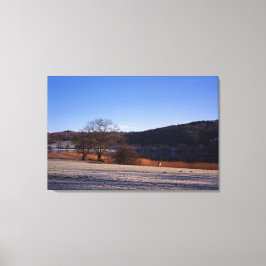 エストウィートウォーターウィンターホリデーカード キャンバスプリント