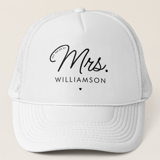 エストカスタム夫人新モダン規エレガント制スクリプト キャップ (正面)