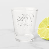 エストカスタム夫人新モダン規エレガント制スクリプト ショットグラス (裏面)