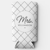 エストカスタム夫人新モダン規エレガント制スクリプト スリム缶クーラー (正面)