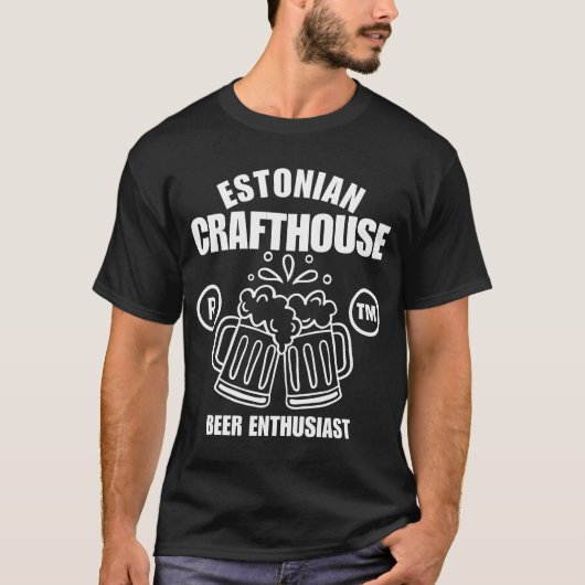 エストニアのクラフトハウスビール Tシャツ (正面)