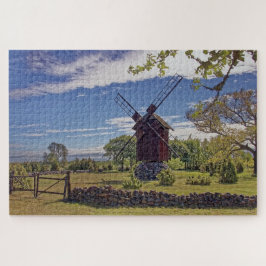 エストニアのサレマー島 風車の風景 ジグソーパズル