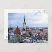 エストニアのスカイライン ポストカード (正面/裏面)