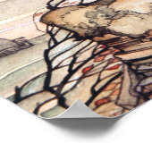 エストニアのバイキングオン乗馬、水色 ポスター (角)