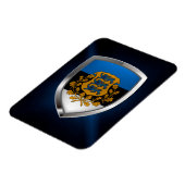 エストニアのメタリックエンブレム マグネット (左側)