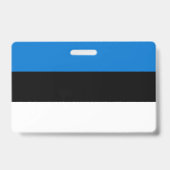 エストニアの国旗が付いた名札 バッジ (裏面)