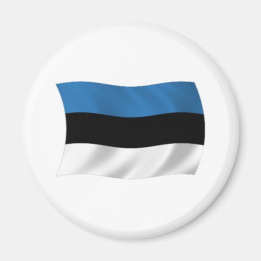エストニアの国旗マグネット マグネット (正面)