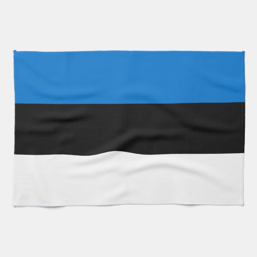 エストニアの国旗 キッチンタオル (横)