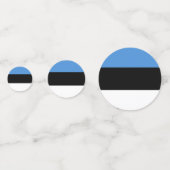 エストニアの国旗 コンフェッティ (正面)
