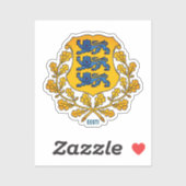 エストニアの国旗/コート シール (シート)