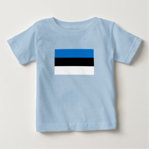 エストニアの国旗 ベビーTシャツ