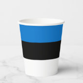 エストニアの国旗 紙コップ (正面)
