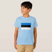 エストニアの国旗 Tシャツ (正面フル)