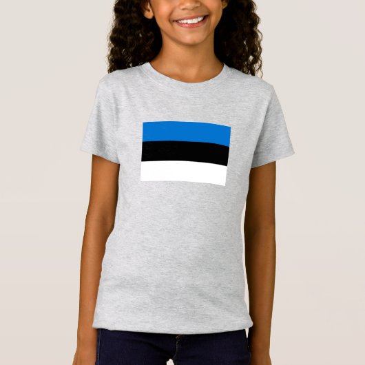 エストニアの国旗 Tシャツ (正面)