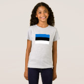 エストニアの国旗 Tシャツ (正面フル)