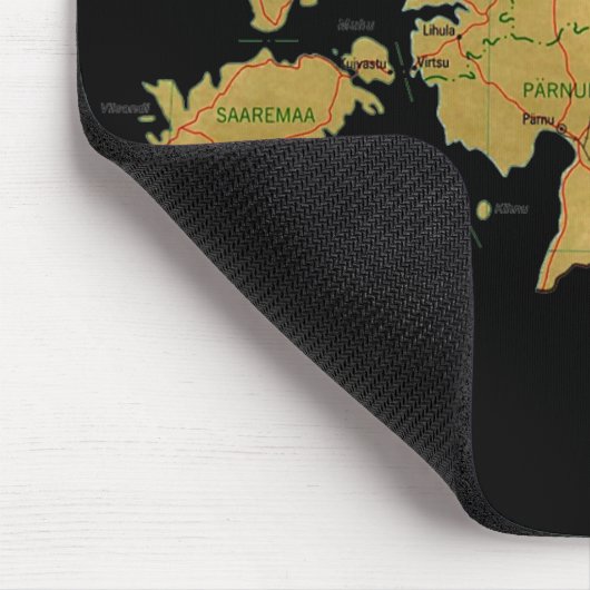 エストニアの地図のマウスパッド マウスパッド (コーナー)