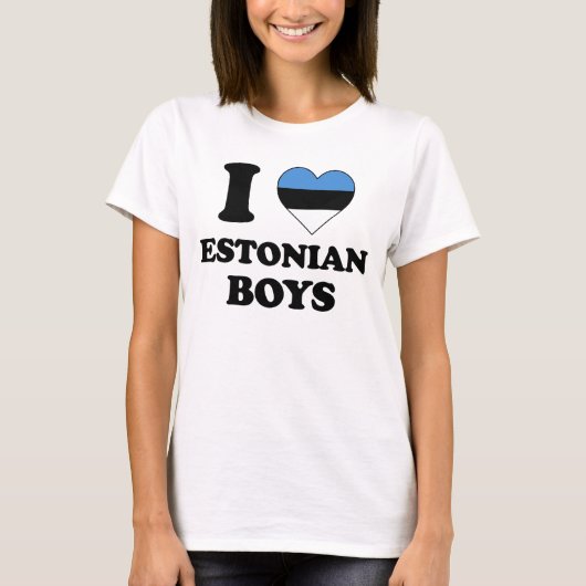 エストニアの少年が大好き Tシャツ (正面)