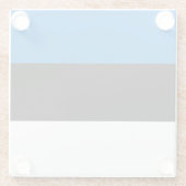 エストニアの旗 ガラスコースター (裏面)