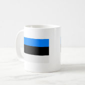 エストニアの旗 コーヒーマグカップ (正面左)