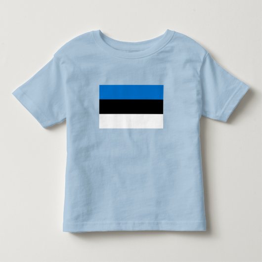 エストニアの旗 トドラーTシャツ (正面)