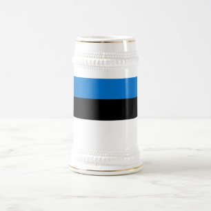 エストニアの旗 ビールジョッキ