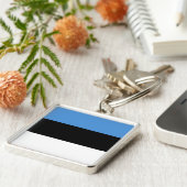 エストニアの旗EE キーホルダー (側面)