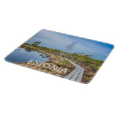 エストニアの湿地を通る木道 カッティングボード (角)