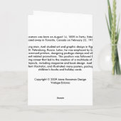 エストニアの男の子+女の子クリスマスカード シーズンカード (裏面)