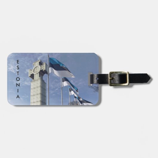 エストニアの荷物のラベル ラゲッジタグ (正面横)