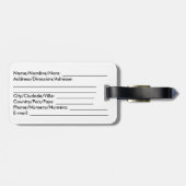 エストニアの荷物のラベル ラゲッジタグ (裏面横)