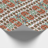 エストニアアンティークフォークアートデザイン(花付き) ラッピングペーパー (角)