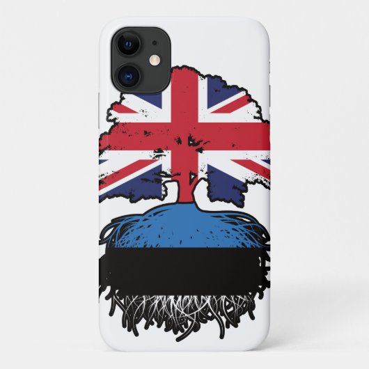 エストニアエストニア英国統一されたイギリスイギリス Case-Mate iPhoneケース (裏面)