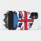 エストニアエストニア英国統一されたイギリスイギリス Case-Mate iPhoneケース (裏面(横))