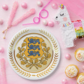 エストニアコート・オブ・アームズ ペーパープレート (パーティー)