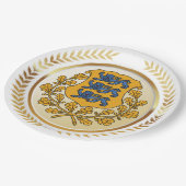 エストニアコート・オブ・アームズ ペーパープレート (アングル)