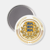 エストニアコート・オブ・アームズ マグネット (正面/裏面)