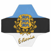 エストニアサッカー・エストニア国旗/スポーツ サッカーボール (フラット)