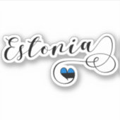 エストニアハート国旗、エストニア シール (正面)