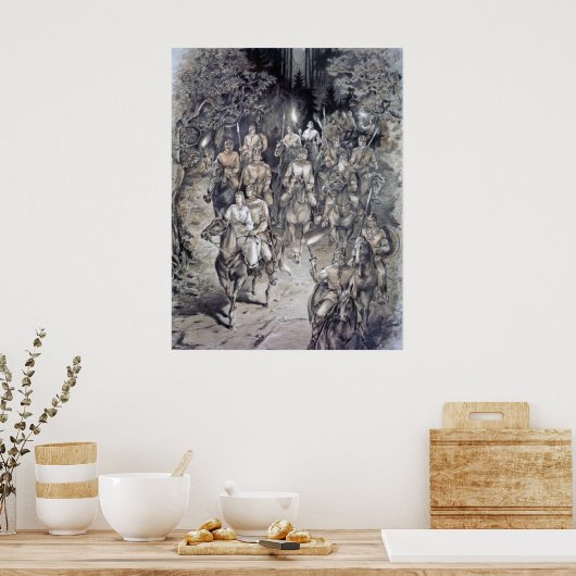 エストニアバイキングナイトジャーニー,スケッチ ポスター (キッチン)