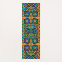 エストニアンブルーヴィンテージフォークアートフラワーパターン