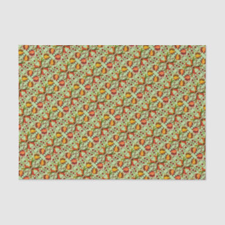 エストニアヴィンテージフォークアートフローラデザイン 薄葉紙