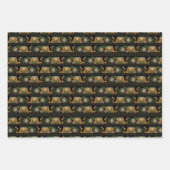 エストニアヴィンテージフォークアートフローラ刺繍 ラッピングペーパーシート (正面3)