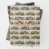 エストニアヴィンテージフォークアートフローラ刺繍 ラッピングペーパーシート (インサイチュ)