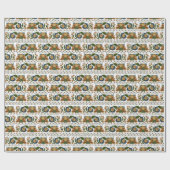 エストニアヴィンテージフォークアートフローラ刺繍 ラッピングペーパー (フラット)