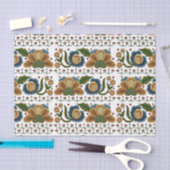 エストニアヴィンテージフォークアートフローラ刺繍 薄葉紙 (クラフト)